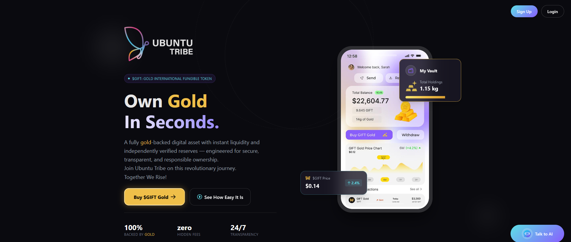 UTribe Wallet (GIFT Token)